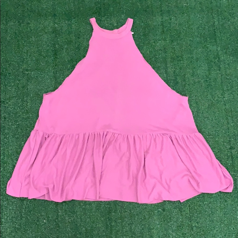 Purple flowy tank top